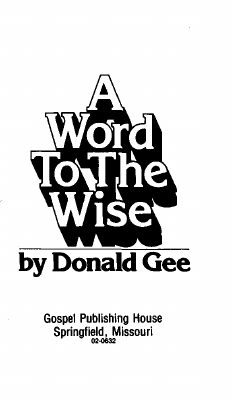 Gee Donald_ A Word to the Wise.pdf
